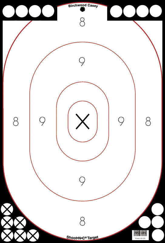 Birchwood Casey Shoot-N-C Silhouette Target 12"x18" 5 Targets BC-34615