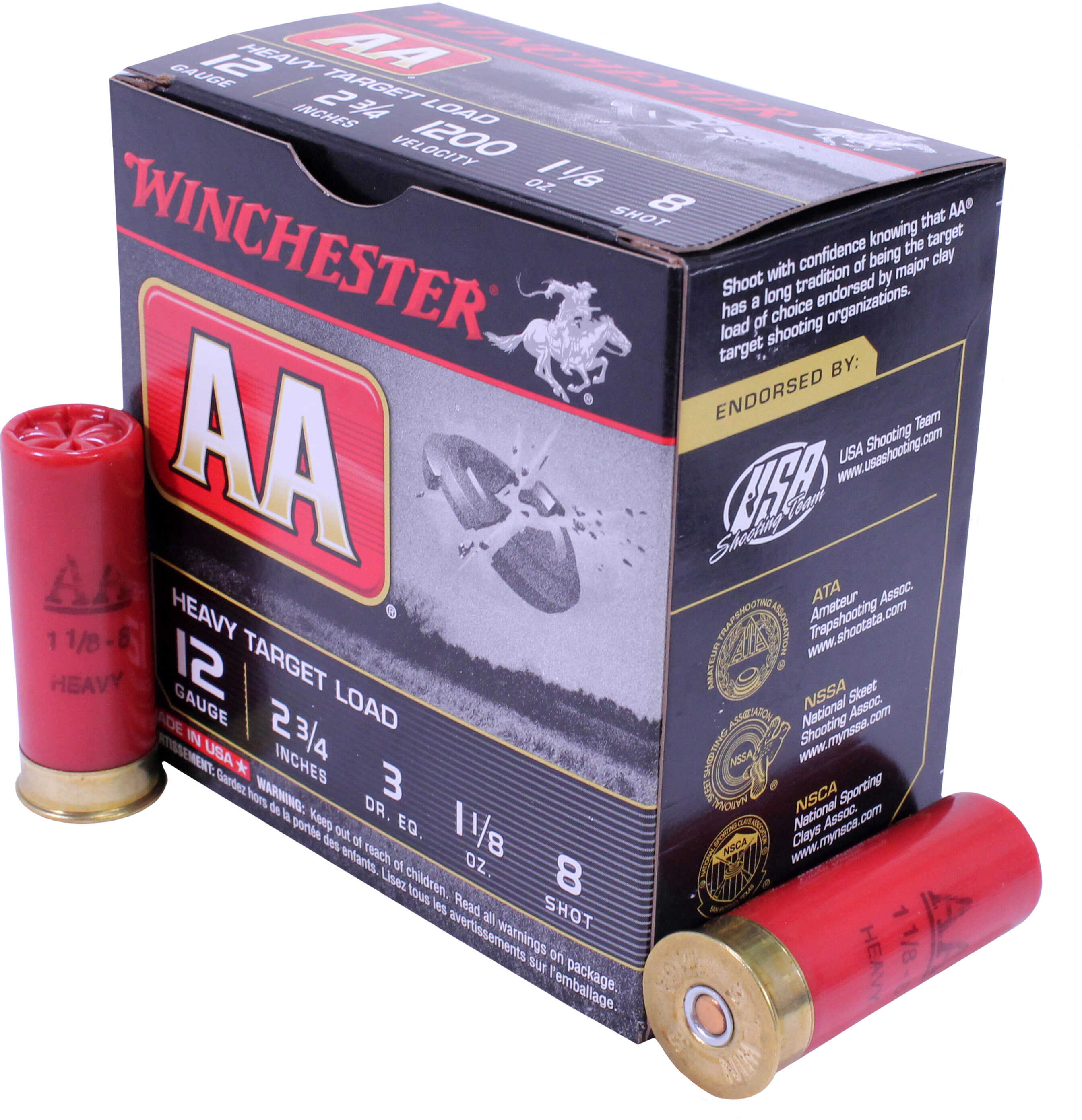 12 Gauge 2 3 4 Lead 8 1 1 8 Oz 25 Rounds Winchester Shotgun 