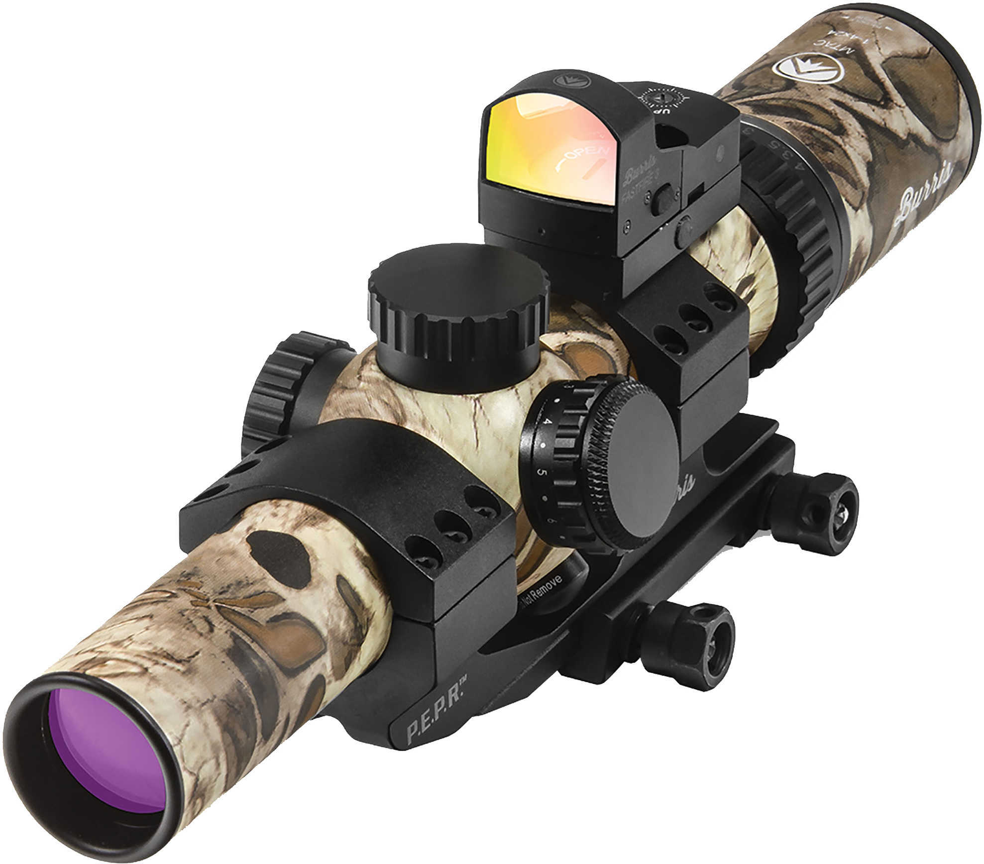 Burris M Tac Riflescope 1 4x24mm Illuminated Reticle Fastfire Iii Red Dot With 3 Moa Dot Pepr