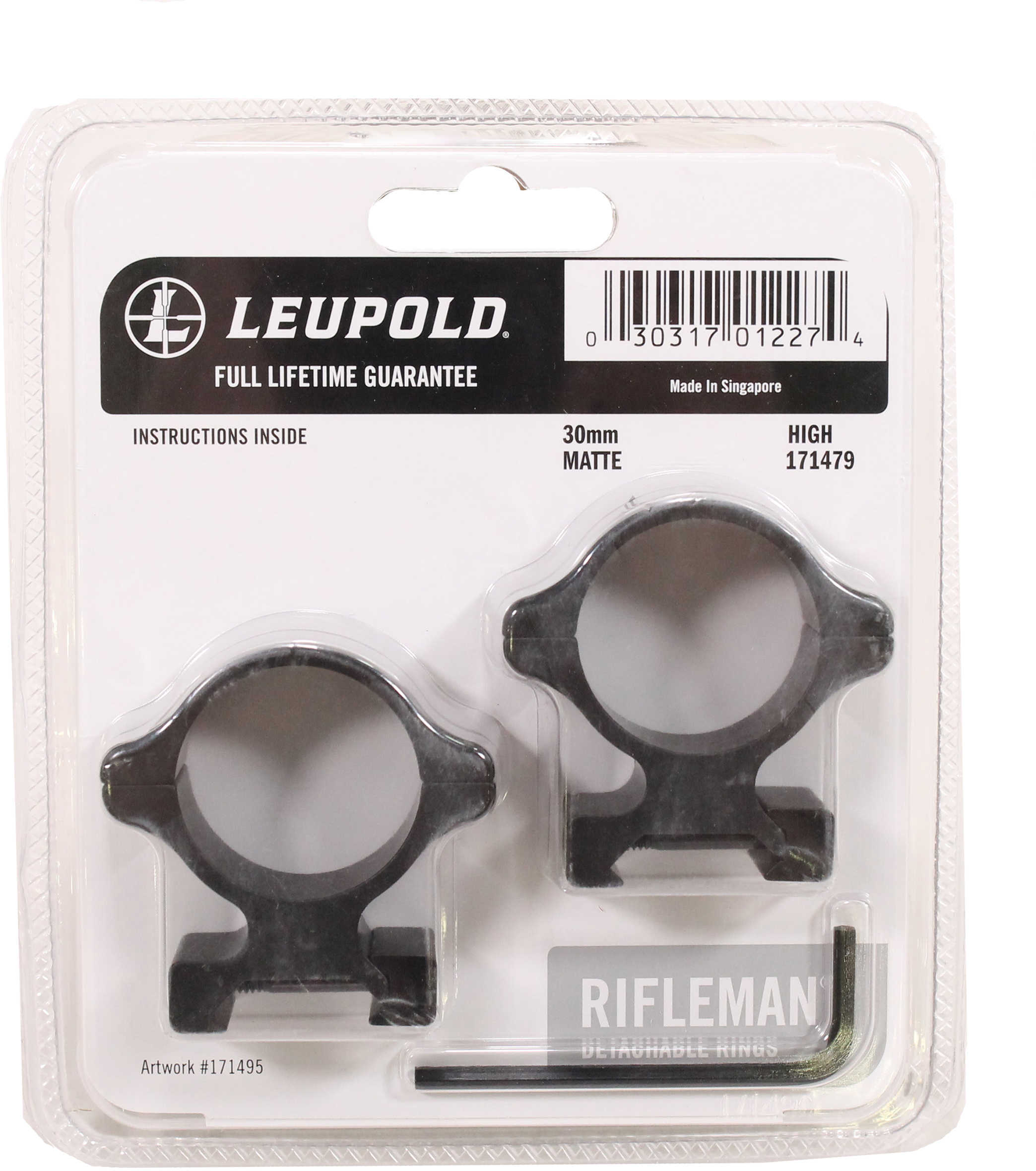 Leupold Rifleman 30mm Detachable Rings High Matte 1.15