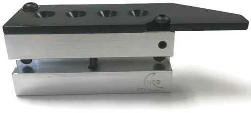 Bullet Mold 4 Cavity Aluminum .312 caliber Gas Check 208gr with Round Nose profile type. Designed for use in 30