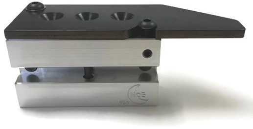 Bullet Mold 3 Cavity Aluminum .311 caliber Gas Check 222gr with Round Nose profile type. Designed for use in 30