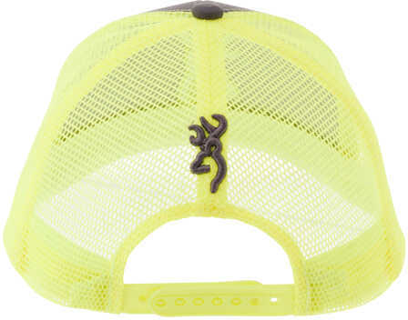 Browning Flashback Hat Charcoal/ Neon Green-img-2
