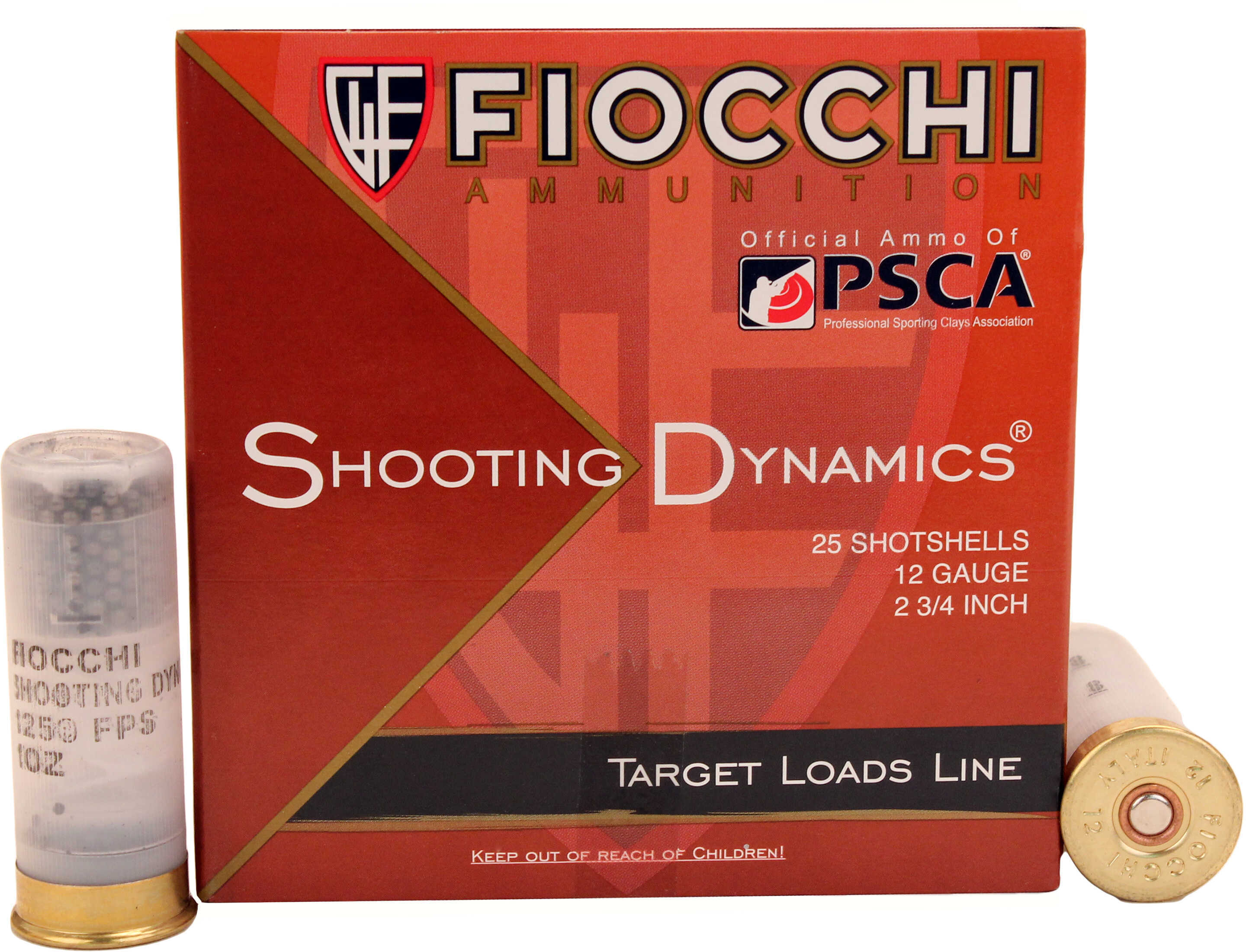 12 Gauge 2-3/4" Lead #8  1 oz 25 Rounds Fiocchi Shotgun Ammunition