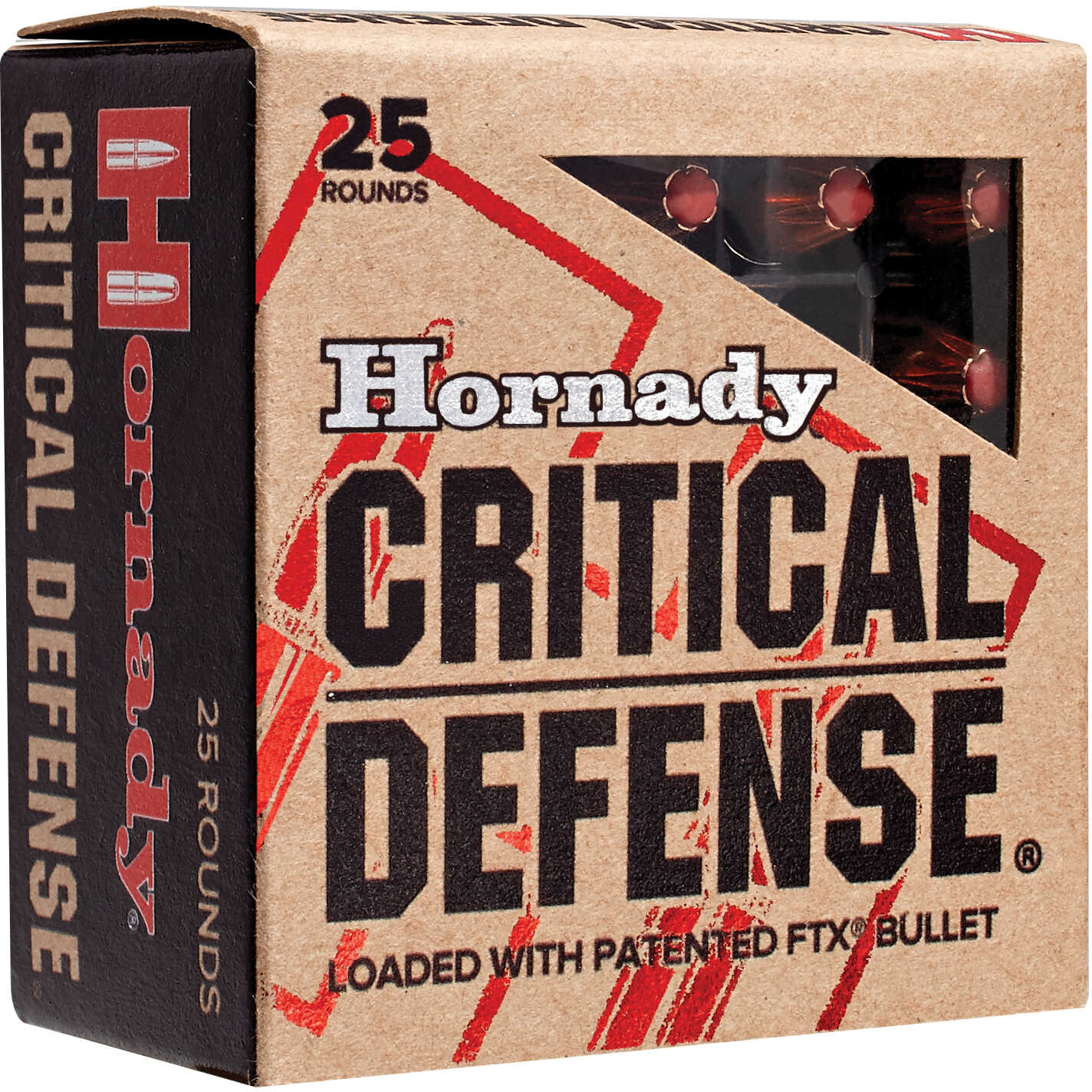 Hornady Critical Defense Pistol Ammo 357 Mag 125 gr. Flex Tip eXpanding 25 rd. Model: 90500