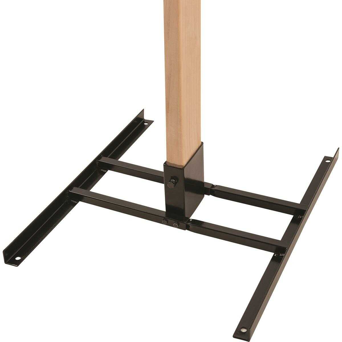Ez-aim 15543 Shooting Target Stand Base Black Powder Coated Steel, 21" Long & Compatible With 2" X 4" Lumber