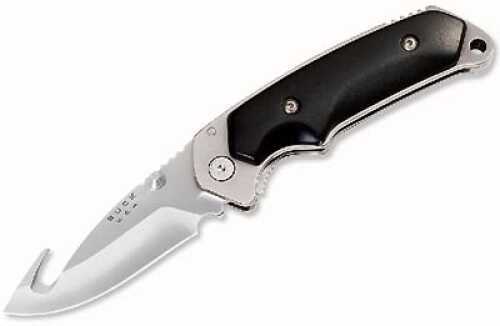 Buck Alpha Folding Knife W/Gut Hook Rubber Handle 5''