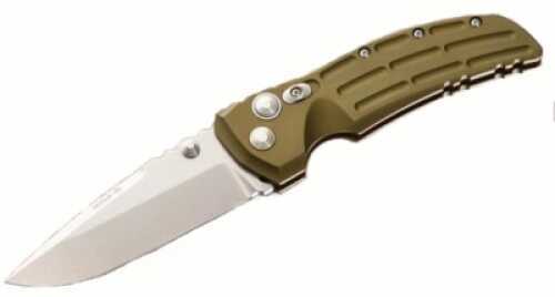 Hogue Grips Ex-01 Knife OD Green Drop Point Blade 4" Aluminum 34151