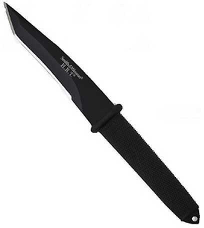 S and W HRT Fixed 4.7 in Black Blade Rubber Handle