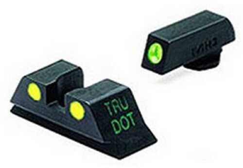 Sight Set (Fixed Green/Yellow) for Glock~ 10mm & .45 Cal