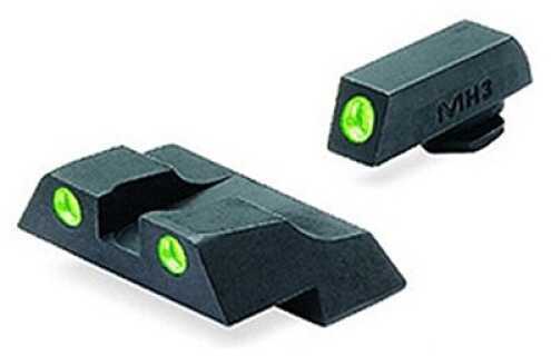 Sight Set (Fixed Green/Green) for Glock~ 26, 27