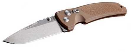 Hogue EX03 3.5in Folder Drop Pt Tumb Finish Poly Drk Earth