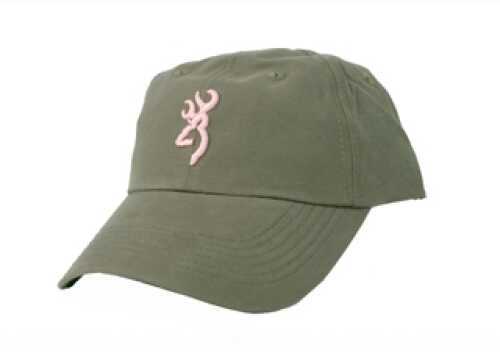 Browning ATKA Lite Cap Sage/Pink Logo