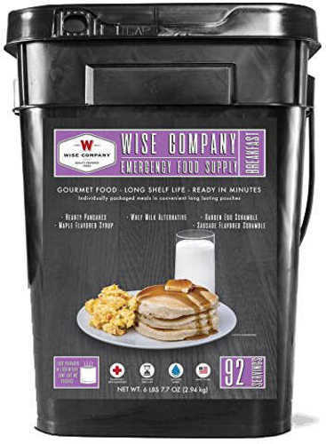 Wise Company 25 Year Shelf Life 92 Servings Bucket 01-182 Long Term Food