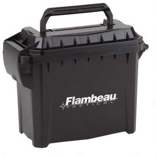 Flambeau Mini Tactical Ammo Can 8.75" x 3.5" x 5.5" Black Logo Md: 5415MC