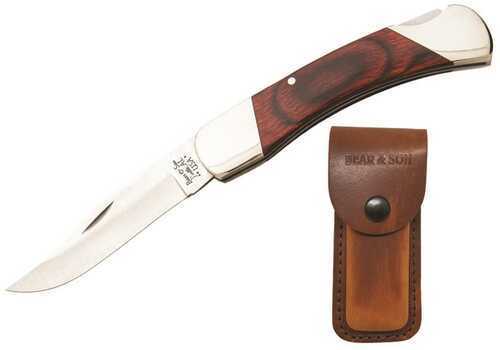 Bear and Son Pro Lockback w/ Sheath Rosewood 5 in. Model: 297R