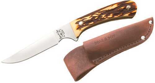 Bear & Son Bird & Trout 3.1" STAGLON W/Leather Sheath USA