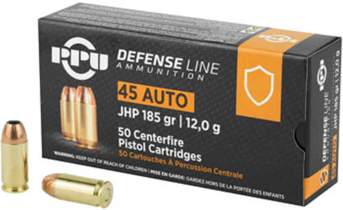 45 ACP 185 Grain Jacketed Hollow Point 50 Rounds Prvi Partizan Ammunition