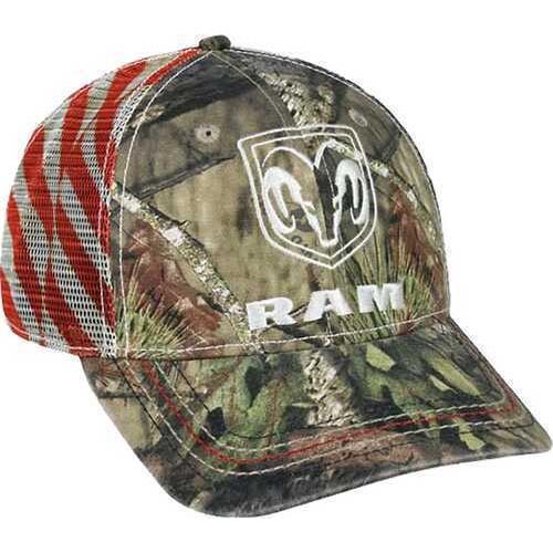 Outdoor Cap Dodge Ram USA Mesh Back Cap Mossy Oak Model: RAM08A-M6009