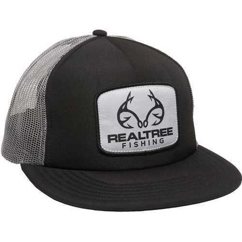 Outdoor Cap Realtree Fishing Flat Brim Cap Black/Grey Model: RT05B-00128