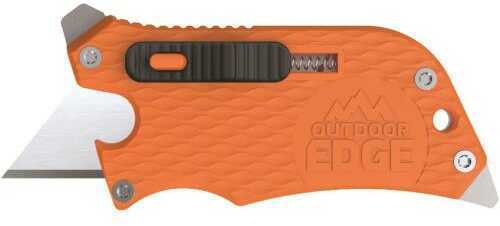 Outdoor Edge SWB10C SlideWinder 3.50" Long, Plain Utility Blade, Orange GNR/SS Handle, Screwdriver, Bottle Opener