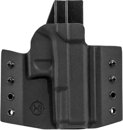 C&G Holsters 000100 Covert OWB Fits Glock G17/G22/G31 Kydex Black                                                       