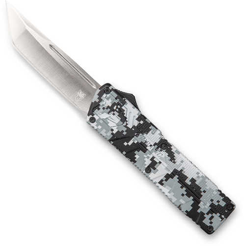 Cobra Tec Knives WDCCTLETNS Lightweight 3.25" D2 Steel Tanto Aluminum Alloy Winter Digi Camo