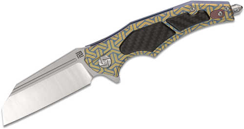 Artisan Apache Nomad Folder 3.82 in Fancy Green Titanium