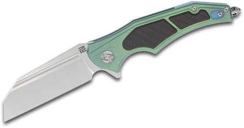 Artisan Apache Nomad Folder 3.82in S35VN Blade Green Titanium