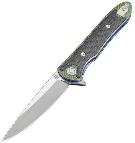 Artisan Shark Folder 3.15 in Fancy Green Titanium Hndl S35VN