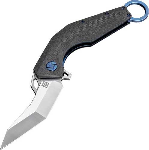 Artisan Cobra Folder 3.15 in M390 Blade Blue Titanium Handle