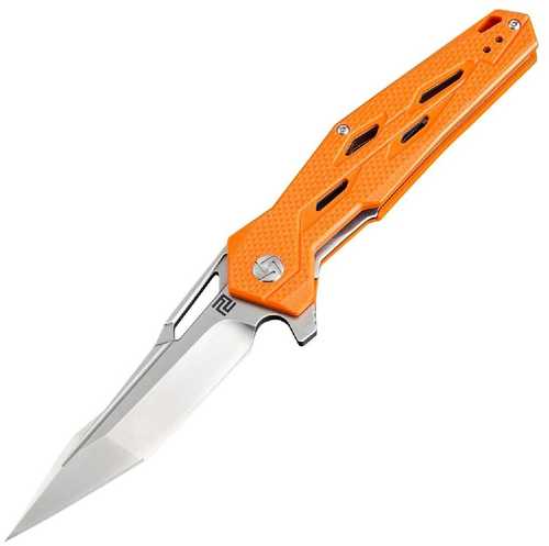 Artisan Bombardier Folder 3.54 in D2 Blade Orange G-10