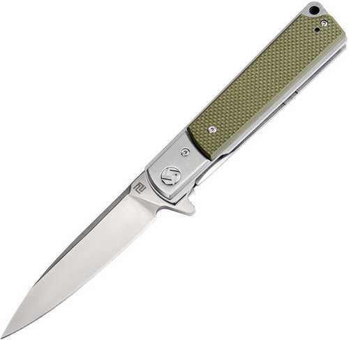 Artisan Classic Folder 3.94 in D2 Green G-10 Handle