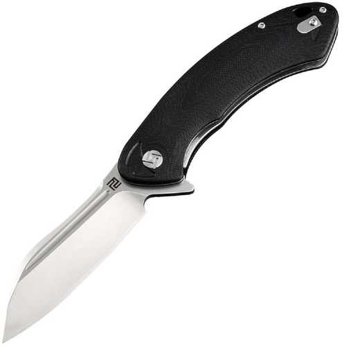 Artisan Eterno Folder 3.54 in D2 Blade Black Curved G-10