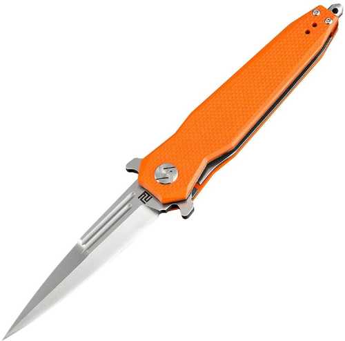 Artisan Hornet Folder 3.54 in D2 Blade Orange G-10