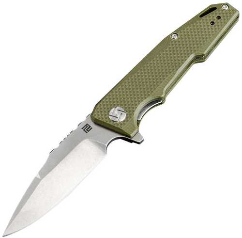 Artisan Predator Folder D2 Blade Green G-10 Handle