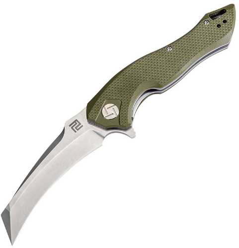 Artisan Eagle Folder 3.46 in D2 Blade Green G-10 Handle