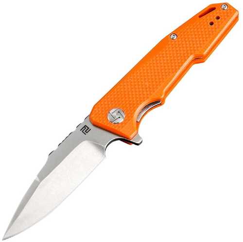 Artisan Predator Folder D2 Blade Orange G-10 Handle