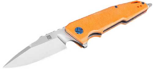 Artisan Predator Folder 3.74 in Orange G-10 Handle D2