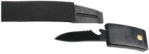 Guard Dog Covert Belt Knife Black Nylon With 3.5" In