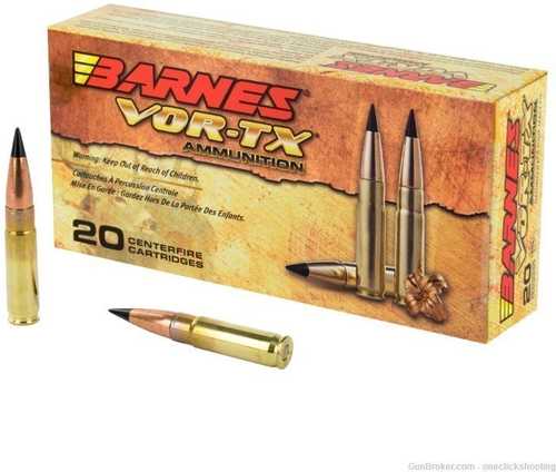 300 AAC Blackout 110 Grain Ballistic Tip 20 Rounds Barnes Ammunition ...