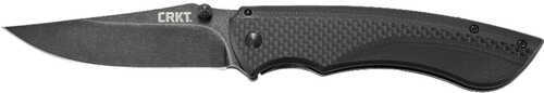 Columbia River 4123K Burnout 3.66" Clip Point Plain G10 Black Handle Folding Knife