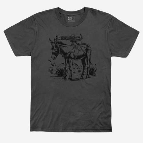 Magpul Mag1190-010-Xl Burro T-Shirt Charcoal Gray Xl Short Sleeve