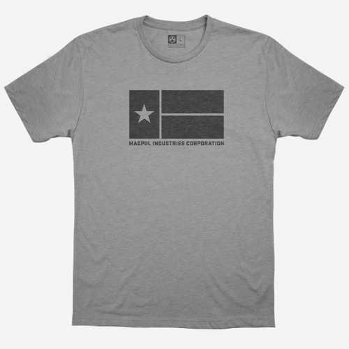 Magpul Mag1201-030-L Lone Star T-Shirt Athletic Gray Heather Large Short Sleeve