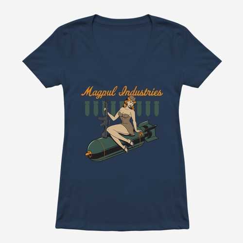 Magpul Mag1210-470-M Bombshell Ladies T-Shirt Indigo Medium Short Sleeve