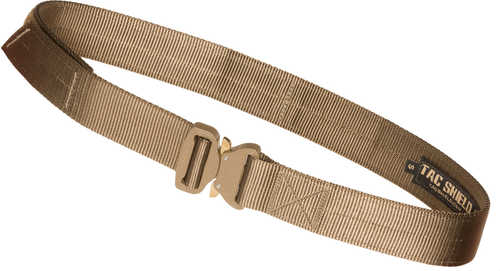 TACSHIELD (Military Prod) Tactical Gun Belt With Cobra Buckle 30"-34" Webbing Coyote Small 1.75" Wide