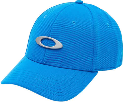 Oakley (LUXOTTICA) Tincan Cap Polyester/Elastane Small/Medium Ozone Blue With Sliver Icon