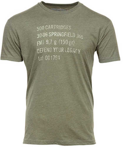 Springfield Armory Ammo Can Mens T-Shirt OD Green Medium Short Sleeve