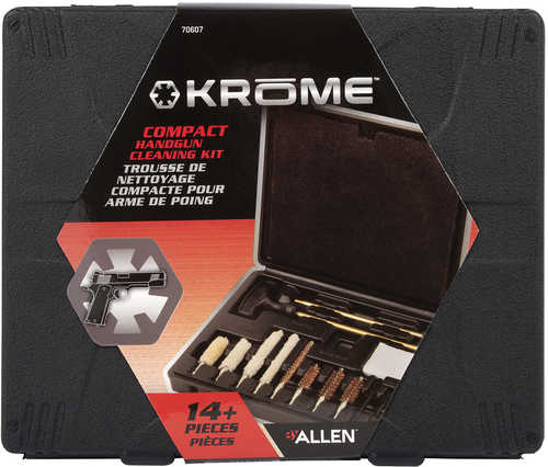 Krome Compact Handgun Cleaning Kit Multi-Caliber 14 Pieces