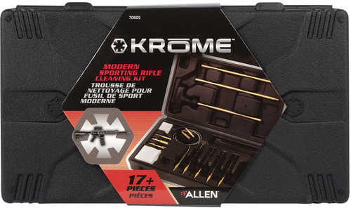 Allen Krome Modern Sporting Rifle Cleaning Kit Multi-Caliber 17 Pieces